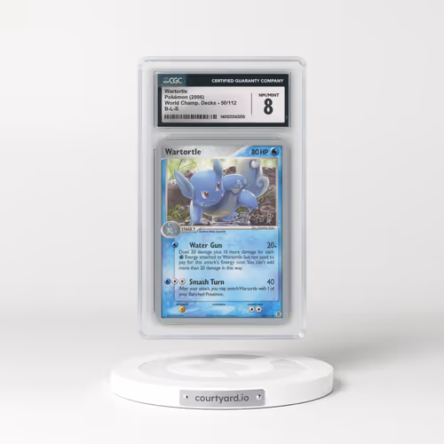 2004 World Championship Decks #50/112 Wartortle - B-L-S Hiroki Yano (CGC 8 NM-MT)
