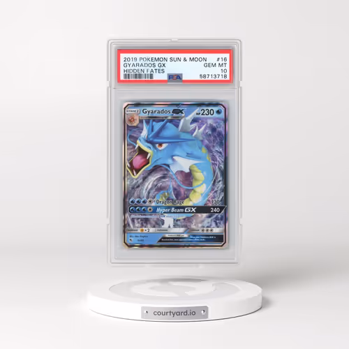 2019 Pokémon Sun & Moon Hidden Fates #16 Gyarados GX - Holo (PSA 10 GEM MINT)