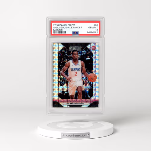 2018 Panini Prizm Mosaic #89 Shai Gilgeous-Alexander (PSA 10 GEM MINT)
