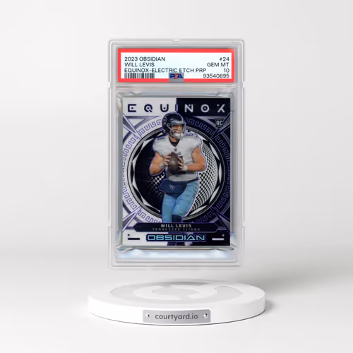 2023 Panini Obsidian Equinox #24 Will Levis - Electric Etch Purple (PSA 10 GEM MINT)