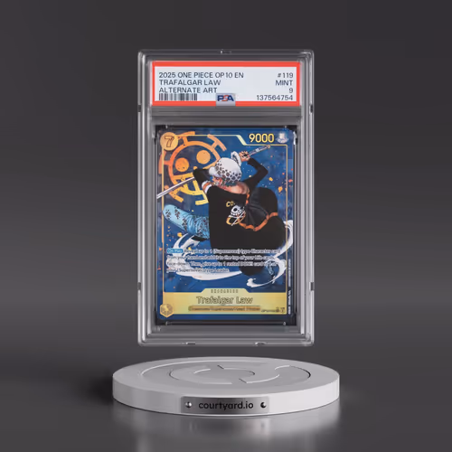 2025 One Piece OP10-Royal Blood #119 Trafalgar Law - Alternate Art (PSA 9 MINT)