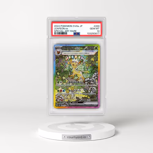 2024 Pokémon Sv8a-Terastal Fest EX #200 Leafeon EX - Holo Special Art Rare (PSA 10 GEM MINT)