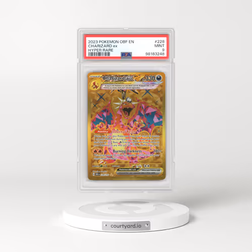 2023 Pokémon Obf EN-Obsidian Flames #228 Charizard EX - Holo Hyper Rare (PSA 9 MINT)