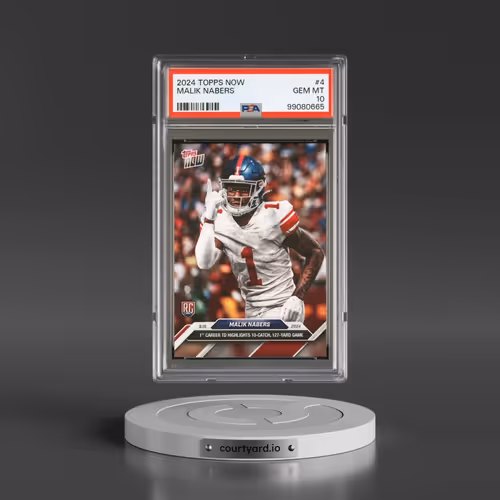 2024 Topps Now #4 Malik Nabers (PSA 10 GEM MINT)