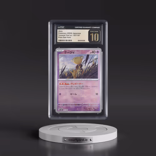 2024 High Class Pack: Terastal Fest ex - sv8a #057/187 Abra - Poké Ball Holo (CGC 10 PRISTINE)