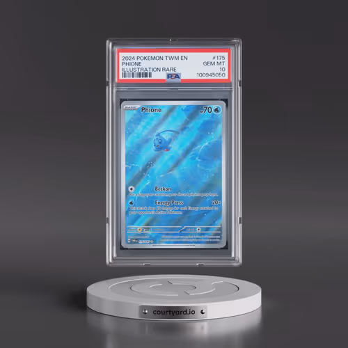 2024 Pokémon Twm EN-Twilight Masquerade #175 Phione - Illustration Rare (PSA 10 GEM MINT)