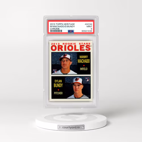 2013 Topps Heritage Chrome #HC94 Dylan Bundy/Manny Machado (PSA 9 MINT)