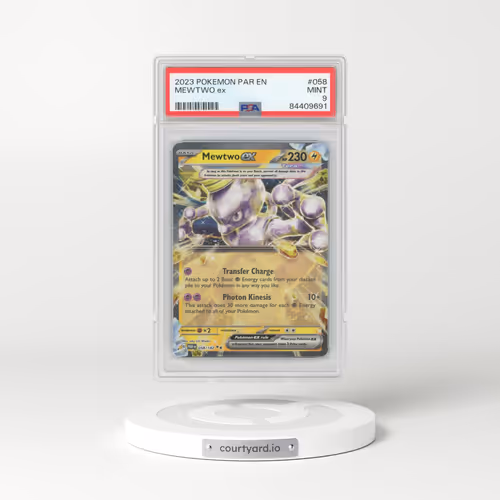 2023 Paradox Rift #58 Mewtwo EX - Holo (PSA 9 MINT)