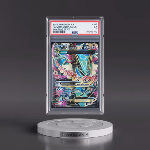 2015 Pokémon XY Roaring Skies #105 M Rayquaza EX - Holo Full Art (PSA 5 EX)