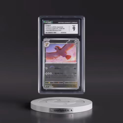 2023 Pokémon Card 151 #018/165 Pidgeot - Reverse Holo Poké Ball (CGC 9 MINT)