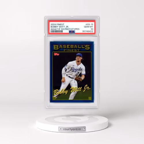 2024 Topps Finest What If 1993 Finest Prototypes #93-15 Bobby Witt Jr. (PSA 10 GEM MINT)