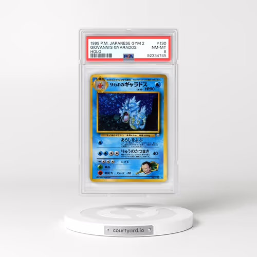 1999 Pokémon Gym 2 #130 Giovanni's Gyarados - Holo (PSA 8 NM-MT)