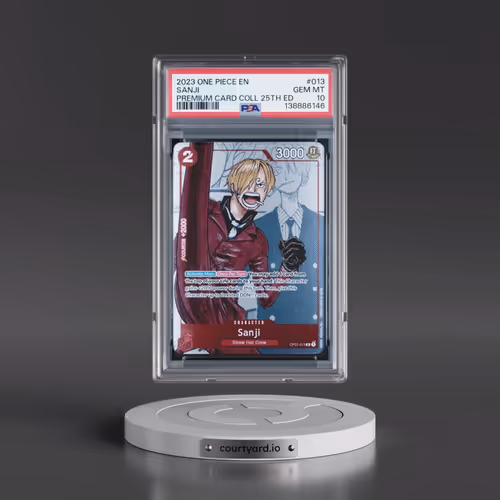 2023 One Piece Premium Bandai Premium Card Collection 25th Edition #013 Sanji (PSA 10 GEM MINT)