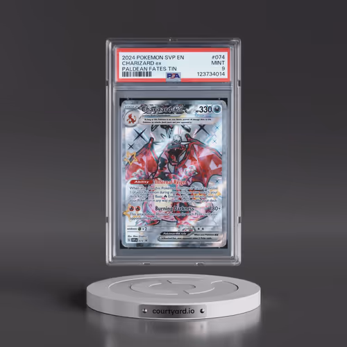 2024 Pokémon Svp EN-SV Black Star Promo #074 Charizard EX - Holo Paldean Fates Tin (PSA 9 MINT)
