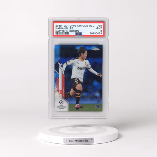 2019 Topps Chrome UEFA Champions League Sapphire Edition #99 Kang-in Lee (PSA 9 MINT)