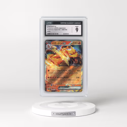 2023 Pokémon Card 151 #006/165 Charizard ex (CGC 9 MINT)