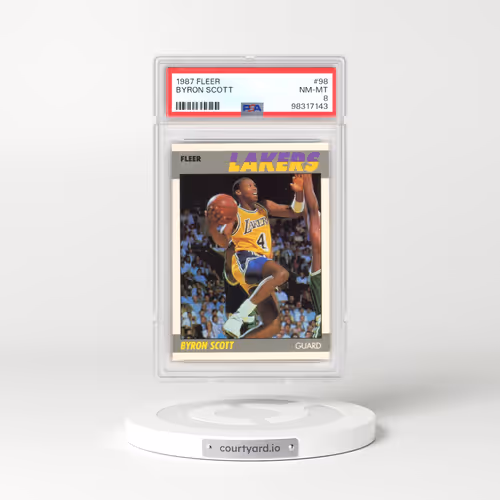 1987 Fleer #98 Byron Scott (PSA 8 NM-MT)