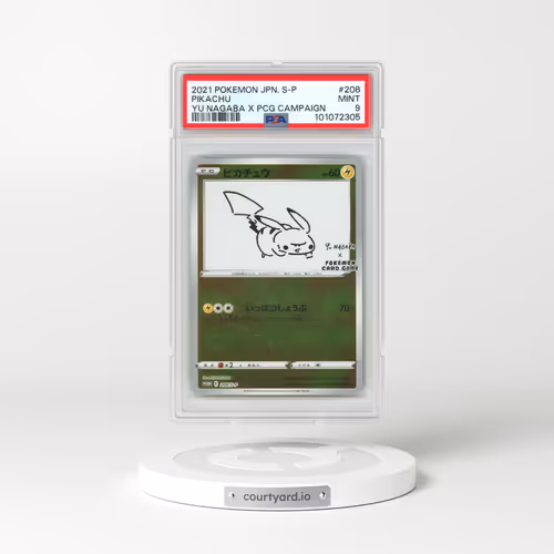 2021 Pokémon S Promo #208 Pikachu - YU Nagaba X Pokemon Card Game Campaign (PSA 9 MINT)