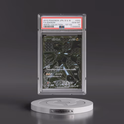 2010 Pokémon Black & White #055 Zekrom - 1st Edition Full Art White Collection (PSA 10 GEM MINT)