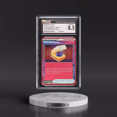 2024 Surging Sparks - SSP EN #186/191 Scramble Switch - ACE SPEC Rare Holo (CGC 8.5 NM-MT+)