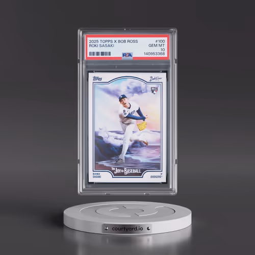 2025 Topps X Bob Ross the Joy of Baseball #100 Roki Sasaki (PSA 10 GEM MINT)