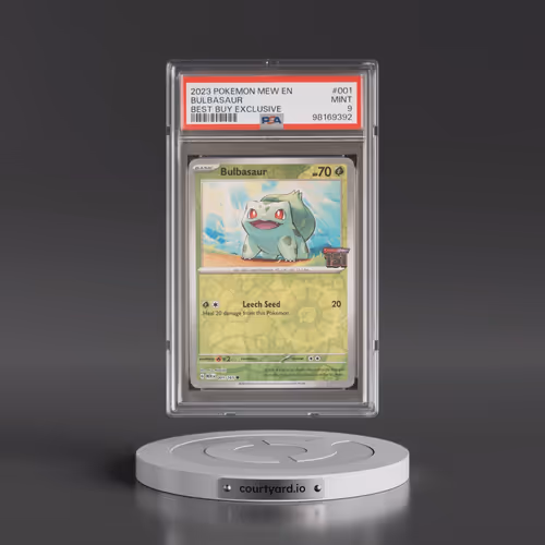 2023 Pokémon Mew EN-151 #001 Bulbasaur - Best Buy Exclusive (PSA 9 MINT)