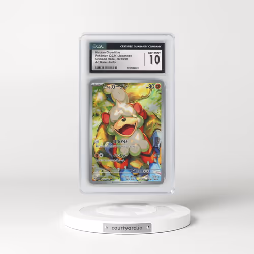 2024 Crimson Haze #075/066 Hisuian Growlithe - Art Rare Holo (CGC 10 GEM MINT)