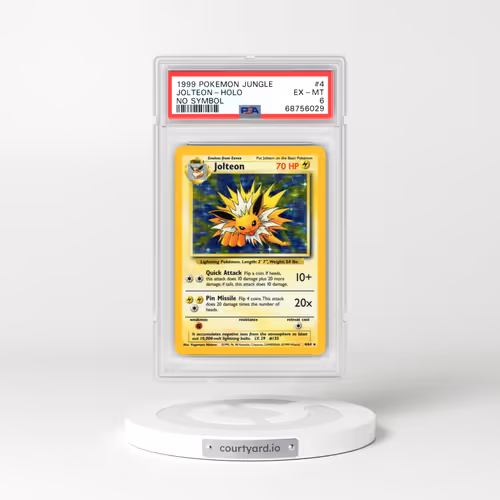 1999 Pokémon Jungle #4 Jolteon - Holo No Symbol (PSA 6 EX-MT)