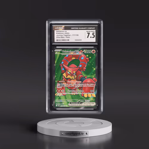 2025 Pokémon Jtg EN-Journey Together #171 Volcanion EX - Holo Ultra Rare (CGC 7.5 NM+)