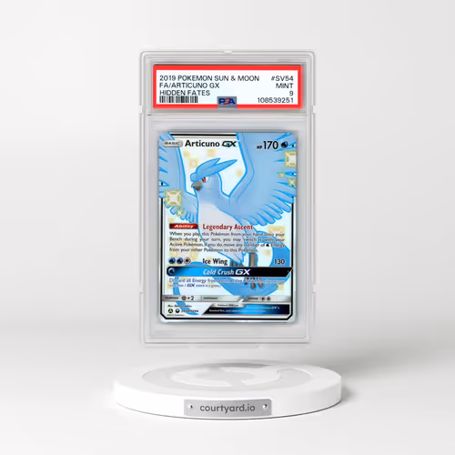 2019 Pokémon Sun & Moon Hidden Fates #SV54 Articuno GX - Holo Full Art (PSA 9 MINT)