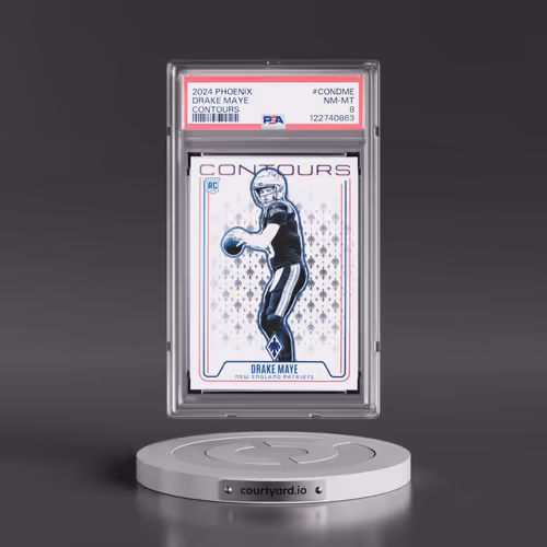 2024 Panini Phoenix Contours #CONDME Drake Maye (PSA 8 NM-MT)