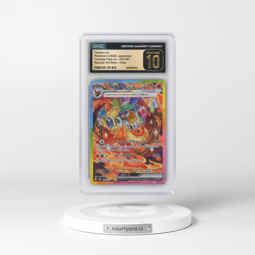 2024 Pokémon Sv8a-Terastal Fest EX #202 Flareon EX - Holo Special Art Rare (CGC 10 PRISTINE)