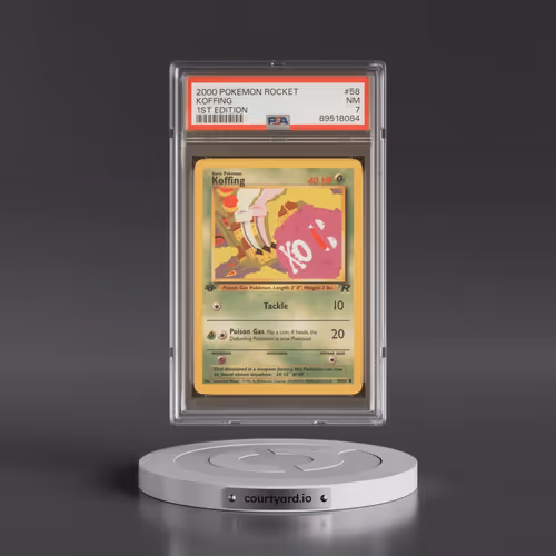 2000 Pokémon Rocket #58 Koffing - 1st Edition (PSA 7 NM)