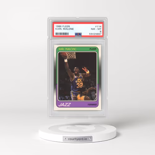 1988 Fleer #114 Karl Malone (PSA 8 NM-MT)