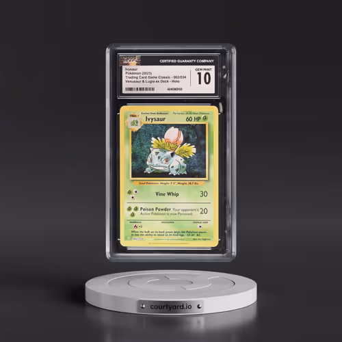 2023 Pokémon CLV-Trading Card Game Classic Venusaur & Lugia EX Deck #002 Ivysaur (CGC 10 GEM MINT)