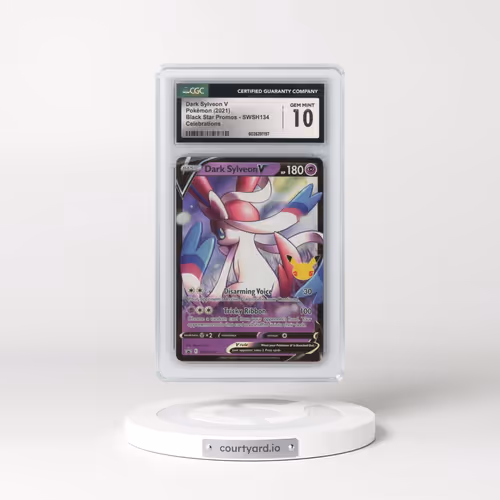 2017 Black Star Promos - Sword & Shield #SWSH134 Dark Sylveon V - Celebrations (Holo) (CGC 10 GEM MI