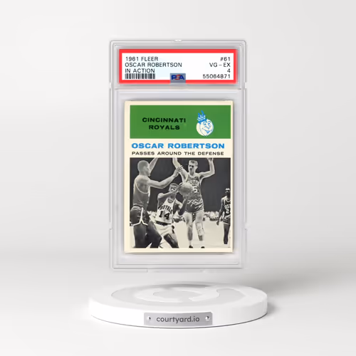 1961 Fleer #61 Oscar Robertson - In Action (PSA 4 VG-EX)