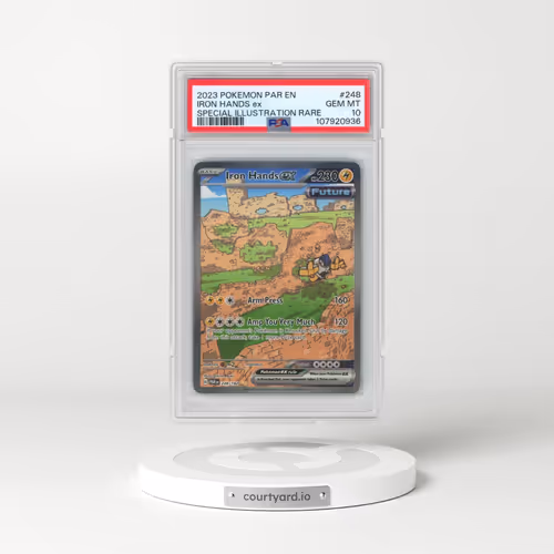 2023 Pokémon Par EN-Paradox Rift #248 Iron Hands EX - Holo Special Illustration Rare (PSA 10 GEM MINT)