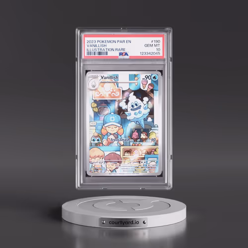 2023 Pokémon Par EN-Paradox Rift #190 Vanillish - Illustration Rare (PSA 10 GEM MINT)