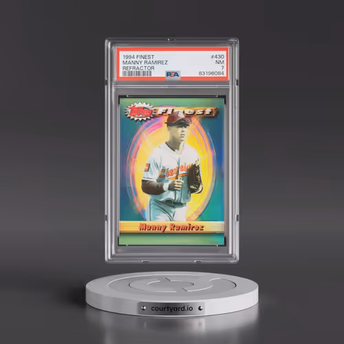 1994 Finest #430 Manny Ramirez - Refractor (PSA 7 NM)