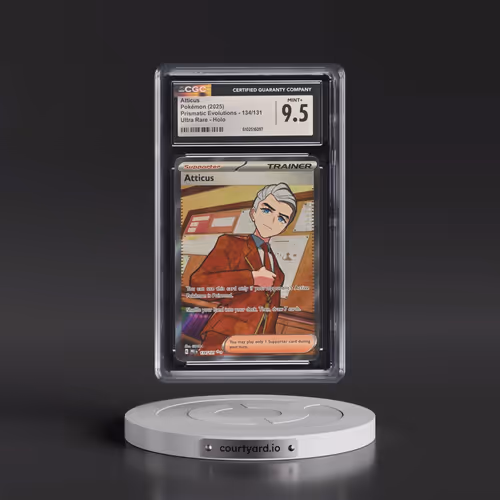 2025 Pokémon Pre EN-Prismatic Evolutions #134 Atticus - Ultra Rare (CGC 9.5 MINT+)