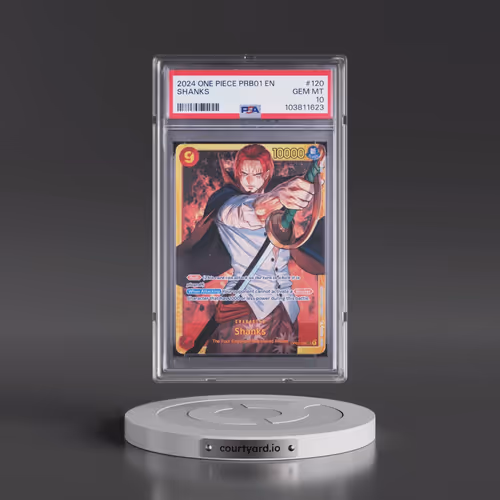 2024 One Piece PRB01-Premium Booster -One Piece Card the Best #120 Shanks (PSA 10 GEM MINT)