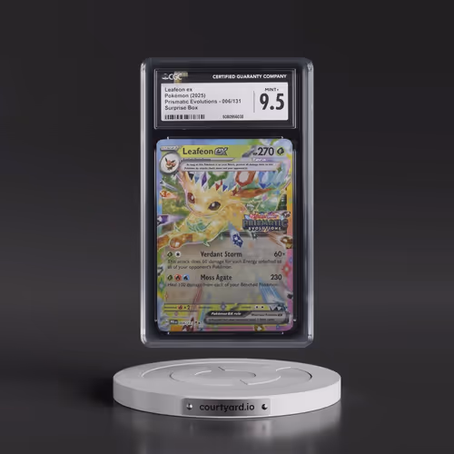 2025 Pokémon Pre EN-Prismatic Evolutions #006 Leafeon EX - Holo Surprise Box Exclusive (CGC 9.5 MINT