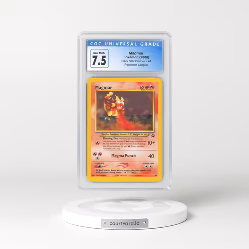 1999 Black Star Promos #44 Magmar - Pokémon League (CGC 7.5 NM+)