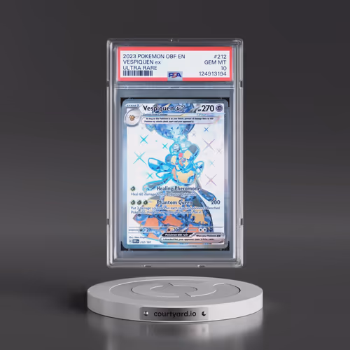 2023 Pokémon Obf EN-Obsidian Flames #212 Vespiquen EX - Holo Ultra Rare (PSA 10 GEM MINT)