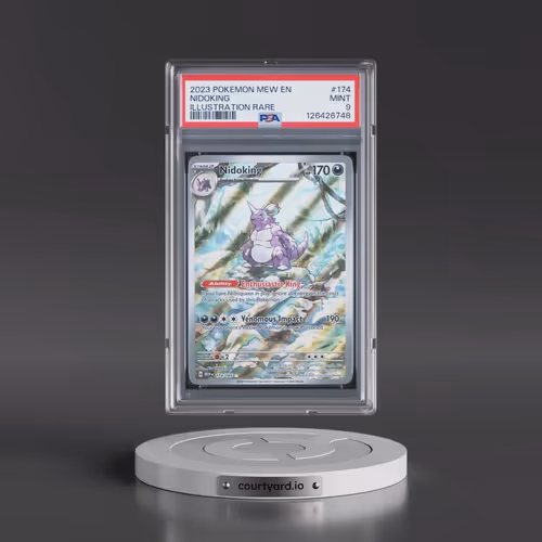 2023 Pokémon Mew EN-151 #174 Nidoking - Illustration Rare (PSA 9 MINT)