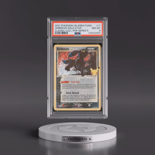 2021 Pokémon Celebrations Classic Collection #17 Umbreon-Gold Star (PSA 8 NM-MT)