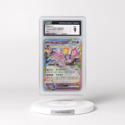 2024 Pokémon Sv8a-Terastal Fest EX #063 Espeon EX - Holo (CGC 9 MINT)