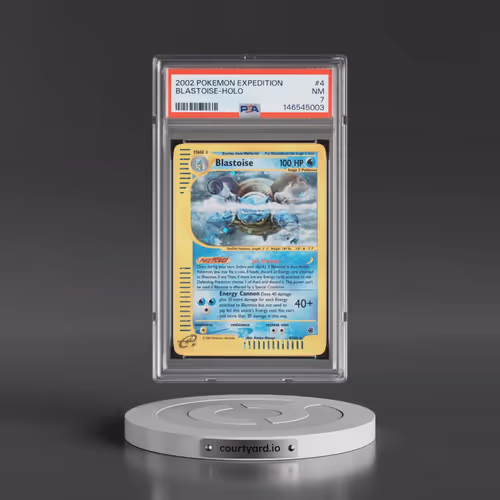 2002 Pokémon Expedition #4 Blastoise - Holo (PSA 7 NM)