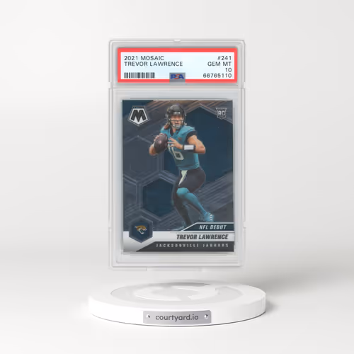 2021 Panini Mosaic #241 Trevor Lawrence (PSA 10 GEM MINT)